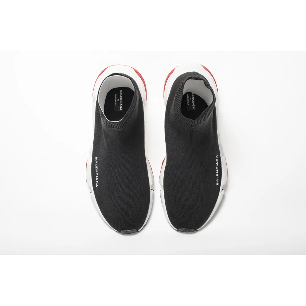 Balenciaga Speed Trainer Black Red 530351 W05G0 1000 - Image 3