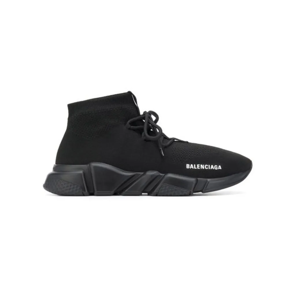 Balenciaga Speed Trainer Lace Up Black 560236W1HP01000 - Image 2